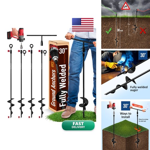 Inch ground anchors - 30,