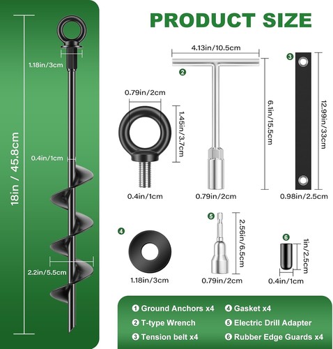 Ground anchors heavy duty - anchors,