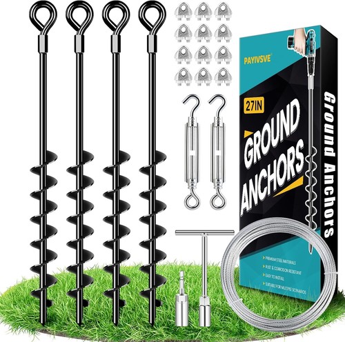 Ground anchors heavy duty - 27",